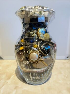 Mystery Jewelry Jar Vintage Costume & More